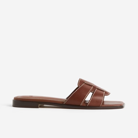 NEW Brown Slide Sandals - Picture 4 of 7